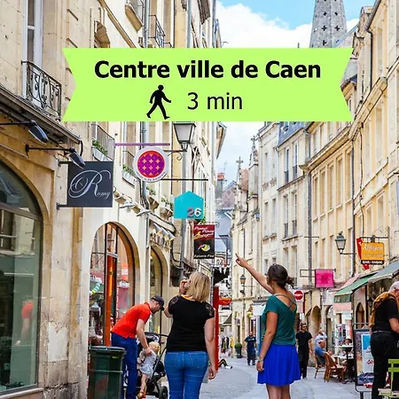 דירה L'ecrin Du Chateau Sejour A 2, Etudes, Professionnels A Calme Face Au Chateau Linge Et Wifi Inclus קאין