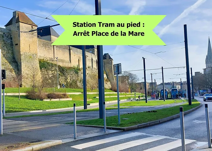 L'ecrin Du Château à 2, études, Professionnels à Calme Face Au Château Linge Et Wifi Inclus * Caen